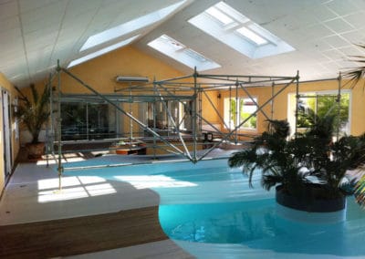 Echafaudage multidirectionnel piscine maison